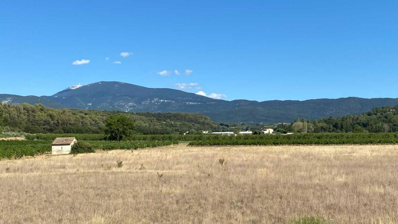 Villa Spacieuse Avec Terrasse Et Vue Mont Ventoux Entrechaux Exterior foto